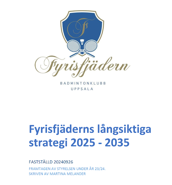 Fyrisfjäderns långsiktiga strategi 2025–2035